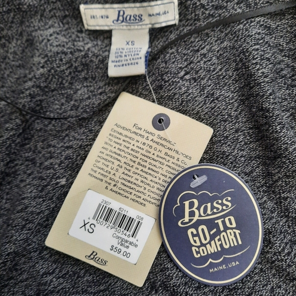 NWT G. H. Bass & Co. Grey Cardigan XS - Picture 8 of 8